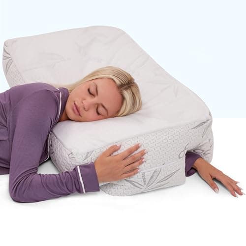 Wife Pillow the Side Sleeper Pillow with Arm Hole for Shoulder Pain - Arm Tunnel Pillow for Side Sleepers, Shoulder Relief & Neck Support Comfort Sleep Pillow for Adults - Cooling Shredded Memory Foam