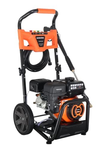 Genkins GPW3200 Gas Powered Foldable Pressure Washer 3200 PSI and 2.5 GPM, Soap Tank and Five Nozzle Set | Compact & Foldable 9