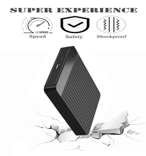 Tianken 120GB Ultra Slim Portable External Hard Drive USB 3.1 Type C HDD Storage for PC, Mac, Laptop, PS4, Xbox one 6