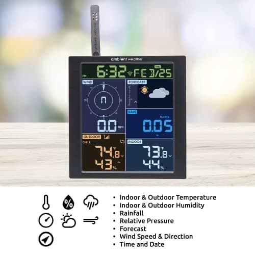 Ambient Weather WS-1965 WiFi Weather Station w/Remote Monitoring and Ambient Weather Network Access 4