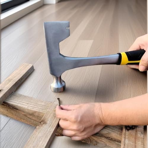 BUSKPOK Drywall Hammer Hatchet, 14 oz Wall Board Tool with Milled Face 5