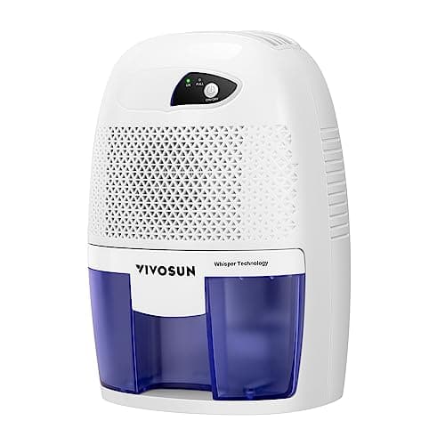 VIVOSUN Electric Mini Dehumidifier, Ultra-Quiet 225 Sq. Ft. Dehumidifier with 500ML Water Tank, Indicator Light and Auto Shut-Off Function for Home, Bedroom, Bathroom, Closet