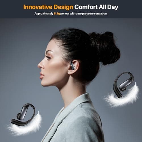 AI Translation Earbuds Real Time,144 Languages & Accents Translator Earbuds,4 in 1 AI BluetoothTranslating Headphone Support Playing Music Phone Calls for Travel Business Learning 7