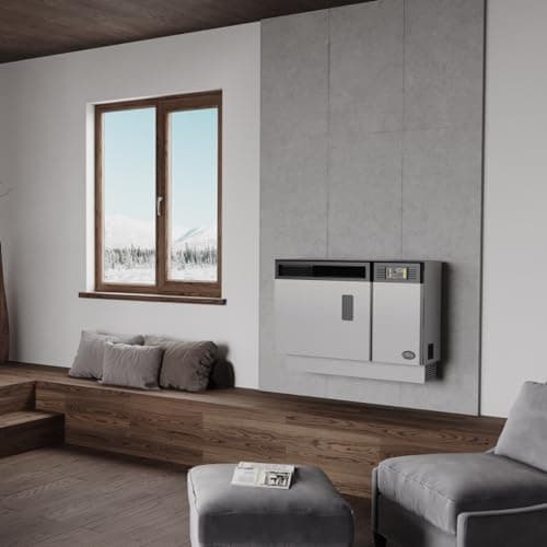 Ashley AP5000 1000 Sq ft Wall Mount Direct Vent Pellet Stove with 28 lb Hopper 5