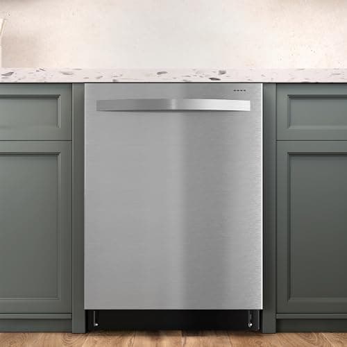 SUNVIVIPRO 24" Built-in Dishwasher, Stainless Steel Dishwasher Machine with Adjustable Racks, 14–16 Place Settings Large Capacity Dish Washer, 8 Wash Programs, Energy Star Certified, Sliver 8