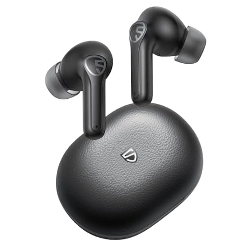 SoundPEATS T3 Pro Wireless Earbuds, 12mm Drivers Bass Stereo in Ear Headphones, Bluetooth 5.4, 28Hrs Playtime, Call Noise Cancellation, IPX4 Waterproof Earphones for Kids, Sleep, Ebooks, Podcasts