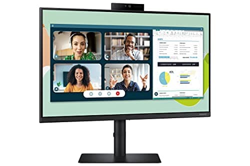 SAMSUNG S40VA Series 24-Inch Computer Monitor, HDMI Monitor, 75Hz Monitor, IPS Monitor, Built-in Webcam, Built-in Speaker & Mic, FreeSync Premium (LS24A400VENXZA) 6