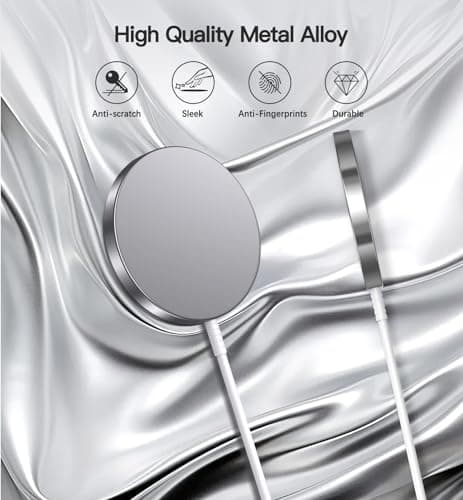 Magnetic Wireless Charger 15W Fast Mag Safe Charger for Cell iPhone 17 Pro Max/17 Pro/17 Air/17/16/15/14/13/12 Series 2 Pack Charging Pad for AirPods 3/2/Pro 2/Pro Mag-Safe Original Replacement 6