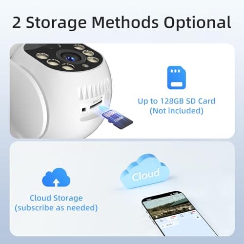 Apone 4G LTE Cellular Security Camera, No WiFi Solar Powered Security Camera, Auto Tracking, Color Night Vision, Motion Detection, 2 Way Audio, Built in SIM Card, Support Verizon/AT&T/T-Mobile 7