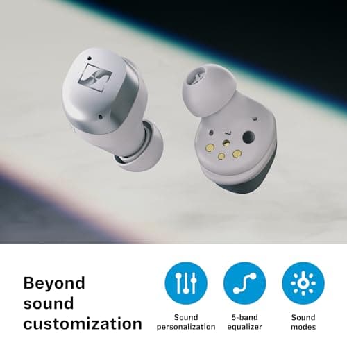 Sennheiser Momentum True Wireless 4 Smart Earbuds with Bluetooth 5.4, Crystal-Clear Sound, Comfortable Design, 30-Hour Battery Life, Adaptive ANC, LE Audio and Auracast - Black Graphite 8