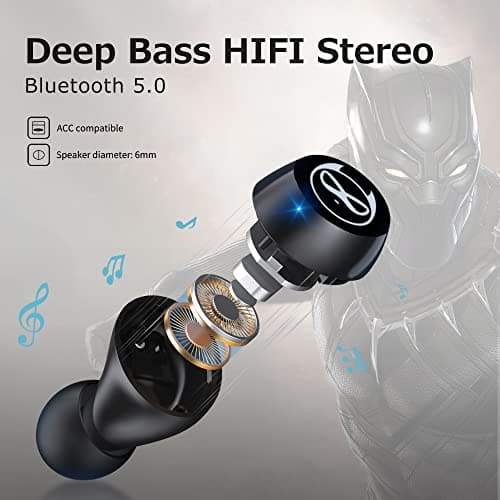 AMAFACE Kids Wireless Earbuds for Small Ears, Touch Control Headset in-Ear Wireless Headphones, Bluetooth 5.3 Noise Reduction Earphones with Blinking Eyes Charging Case 6