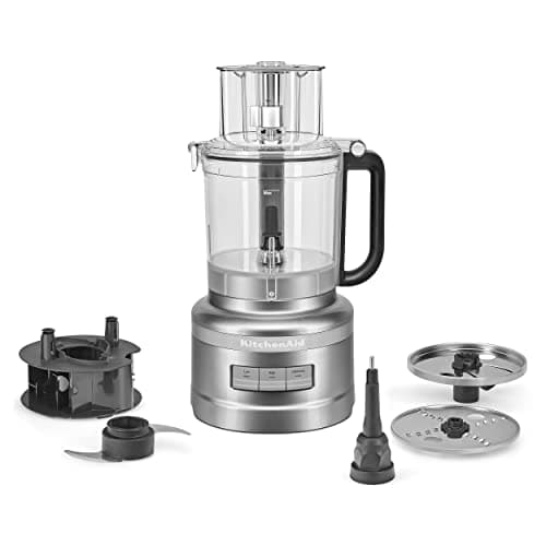 KitchenAid 13 Cup Food Processor, Contour Silver, KFP1317