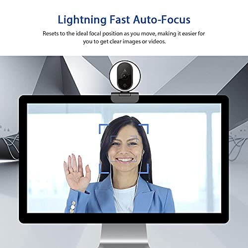 NexiGo N680E 1080P Webcam with Ring Light, Privacy Cover and Dual Microphone, Advanced Auto-Focus, Adjustable Brightness, Streaming Web Camera for Zoom Skype Facetime, PC Mac Laptop Desktop 6