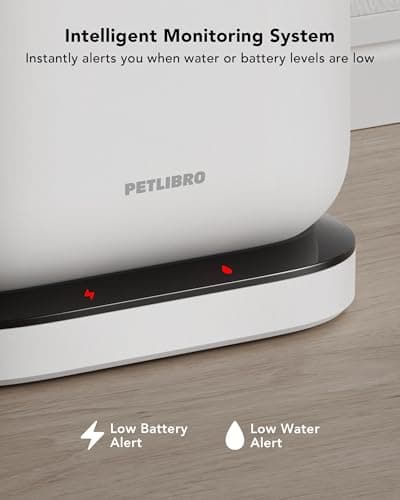PETLIBRO Cordless Cat Water Fountain, Rechargeable Battery Operated Wireless Pet Water Fountain, 2.5L/84oz Cat Water Dispenser for Drinking with Quiet Pump Stainless Steel Tray Easy Clean BPA Free 9