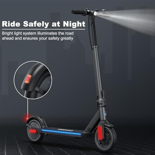 Caroma Electric Scooter Adults, E Scooter for Adult, Fast Electric Scooter 20 mph & 300 lbs, 350W Motor, 20 Miles Range & 20 Mph, 9" Solid Tires, Folding Motorized Scooter for Adults, App Control 8