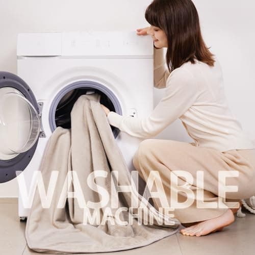 Zireot Portable Heated Blanket with Battery Pack,Infared Heating Cordless Heated Blanket Upgrade Large Size Portable USB Battery Powered Home Camping 8