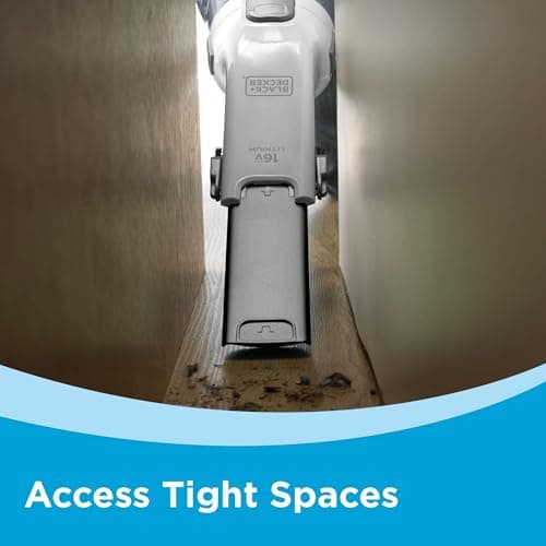 BLACK+DECKER dustbuster AdvancedClean Handheld Vacuum Cordless, Compact Home and Car Vacuum with Crevice Tool ,Rotating Nozzle and Charging Station, Large Dust Bowl (CHV1410L) 9