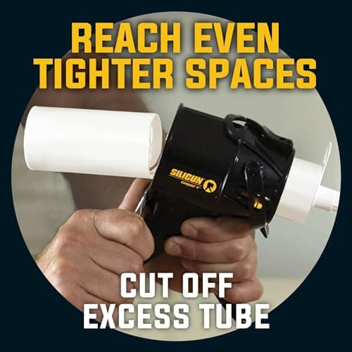 SILIGUN Caulking Gun - Anti Drip Extreme-Duty Caulking Gun - Patented New and Innovative Design - Lightweight ABS Frame - for the Smallest to the Largest Jobs 5