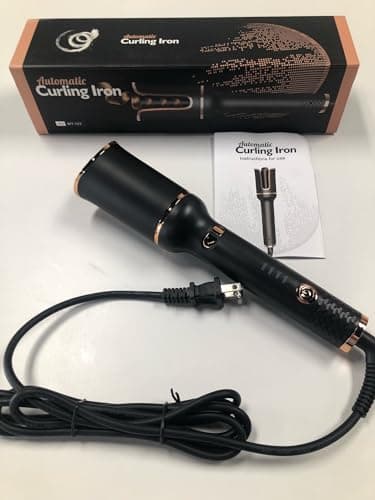Generic Automatic Curling Iron, with 4 temperature settings, Black 6