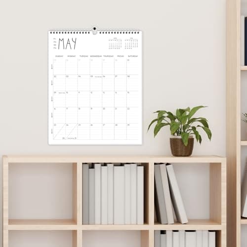 Guasslee Wall Calendar 2026-2027, 14"x11.5" Vertical Wall Calendar 2026, 13-Month Desk/Wall Calendar From 2026 Jun - 2027 Jun, Monthly Hanging Planner Spiral Bound For School Home Office Organizing 6