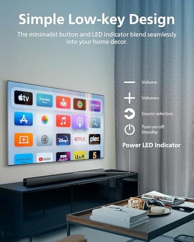 PHILIPS B4208 2.0 Channel Soundbar with Bluetooth, HDMI ARC, and USB Playback - Simply Better TV Sound 6