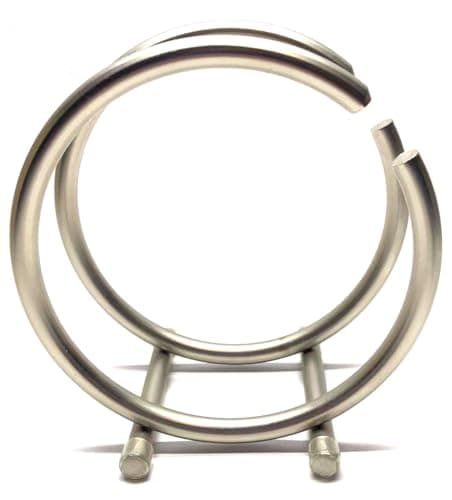 FitWell Napkin Holder, Metal Napkin Holder For Table Napkin Holders For Kitchen, Napkin Dispenser, Table Napkins Holder, Countertop Napkin Storage, Contemporary Upright Holder (Satin Nickel) 5