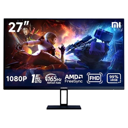 XIAOMI 27'' 165HZ Computer Gaming Monitor, Full HD 1920X1080 1ms Fast IPS Ultra Thin PC Monitor Gaming Computer Screen 99% sRGB Desktop Screen with FreeSync Premium
