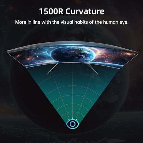 KTC 32 Inch 240Hz Curved Gaming Monitor, FHD 1080P 1500R HDR Gaming PC Monitor, FreeSync, Ultra-Fast 1ms Monitor for Gamer, 3500:1 Contrast, HDMI 2.0 x 2, DisplayPort 1.4 & USB 2.0, H32S17F 5