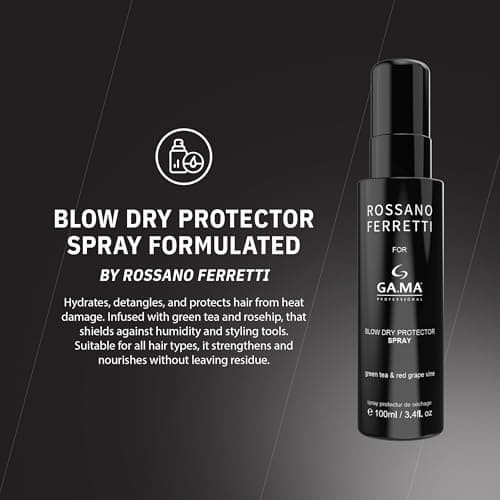 GA.MA IQ3 Perfetto x Rossano Ferretti Hair Dryer with 120,000 RPM Brushless Motor, Smart Auto-Standby, Oxy Active Anti-Frizz Technology, Pearl White 6