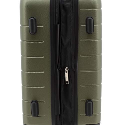 Wrangler Smart Spinner Hardside Luggage, 22-Inch Carry-On, Olive Green 5