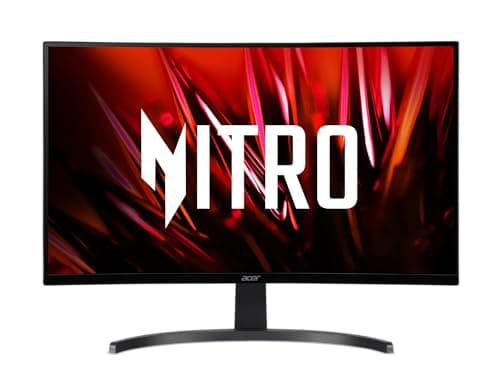 Acer Nitro 27" WQHD 2560 x 1440 1500R Curved PC Gaming Monitor | AMD FreeSync | 100Hz Refresh | 1ms VRB | Speakers | VESA Mountable | 1 x Display Port 1.2, 1 x HDMI 2.0 & 1 x HDMI 1.4 | ED273U Hbmiipx