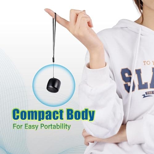 YXYKODM Best Mini Portable Bluetooth Speaker with HD Sound & Bass I Smallest Wireless Bluetooth Speakers for Phone/PC/Tablet I Photo Selfie Button Answer Phone Calls I Cute Tiny Speaker 9