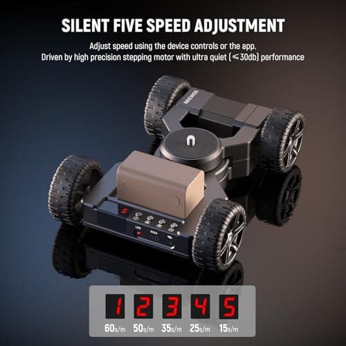 Neewer DL400 Upgraded Motorized Camera Slider Dolly with App Control, Ultra Quiet Powerful Dual Motor Drive, 5H Runtime, Compatible with GoPro iPhone Android Samsung Smartphone DSLR Camera Camcorder 7