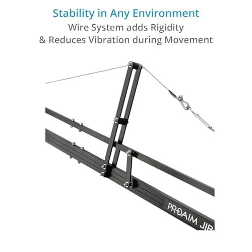 PROAIM 12ft Camera Crane Jib Arm for 3-axis Gimbals, Pan-Tilt & Fluid Head. for DSLR Video Cameras up to 8kg /17.6lb (P-12) 5