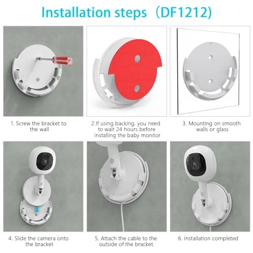 TIUIHU Wall Mount for Nanit Pro 1080p HD Smart Baby Monitor and Flex Duo Stand 5