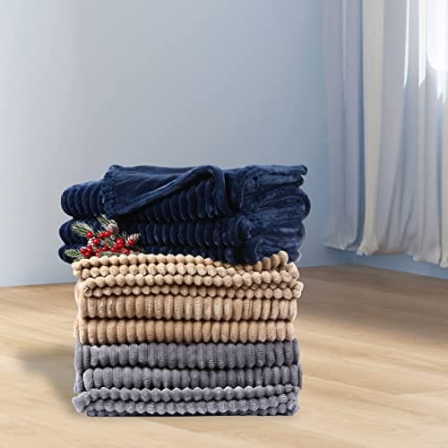 DUODUO Electric Heated Blanket Queen Size 84"x90" with Dual Controls, Reversible Cozy Silky Flannel Fabric with Ribs, Fast Heating with 10 Heating Levels 12 Hours Auto-Off for Bedding -Grey 7