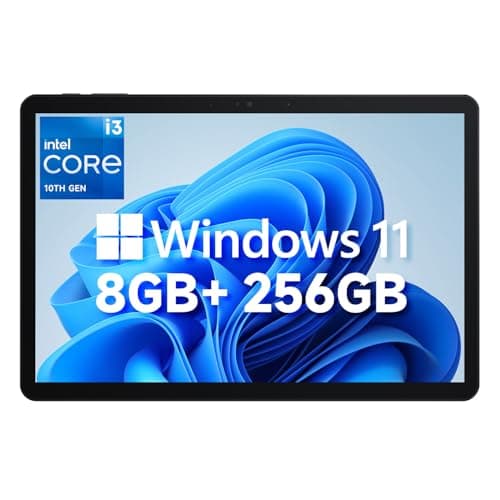 CHUWI Hi10 X2 Windows 11 Tablet 10.1'', Intel Core i3 (up to 3.9GHz), 8GB RAM 256GB SSD, Windows Tablet PC, 4K Micro HDMI, WiFi 6, BT 5.3, USB 3.2, Dual Cameras, USB-C, with Case