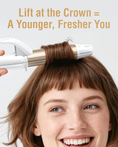 Europe Travel Curling Iron Mini: Dual Voltage Curling Iron for Traveling - Mini Travel Curling Irons 1 Inch with US Plug,Gold 450℉ for Thick/Coarse Short Hair 5