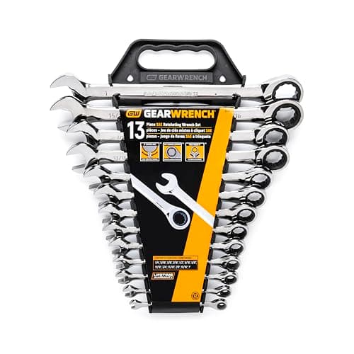 GEARWRENCH 13 Piece 12 Point Ratcheting Combination Wrench Set SAE | 9312 7