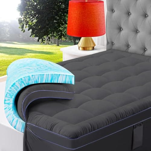 ABENE Queen Dual Layer 3 Inch Memory Foam Mattress Topper 88