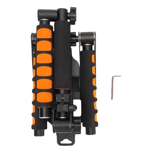 Universal Shoulder Rig Kit, Camera Shoulder Mount Kit for DSLR Video Camcorder Stabilizer with Adjustable Height Handle, Foldable, Aluminum Alloy Frame 7