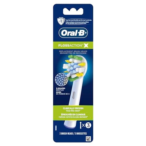 Oral-B Floss Action Replacement Electric Toothbrush Heads - 3ct