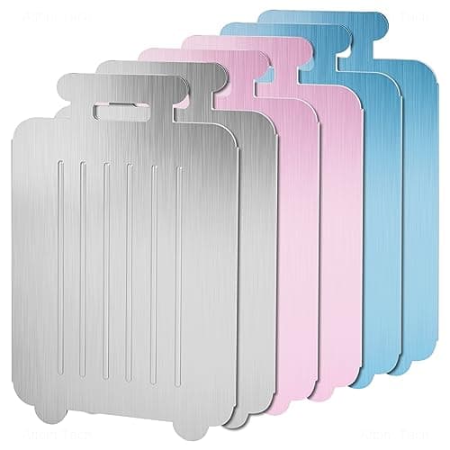 Aluminum Luggage Tags Brushed Metal Texture, Durable Suitcase Luggage Bag Tags (3 Colors)