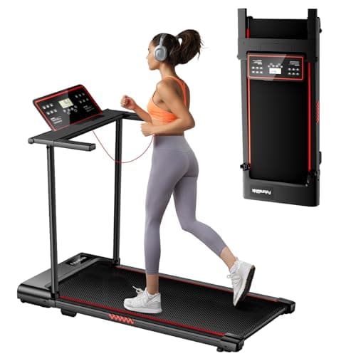 Treadmill with Handle, 3.0HP Treadmills for Home Small Spaces,Electric Portable Foldable treadmills with LED Display, Walking Pad Treadmill with Handle,Compact Walking Treadmills with 320 LBS Capacity