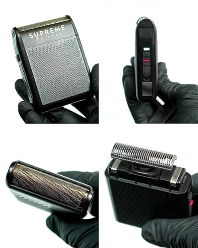 Supreme Trimmer Solo Single Foil Shaver for Pocket | 150 Min Runtime Cordless use, Powerful USB-C Mini Travel Razor for Professional & Home use | STF101 5