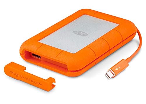 LaCie Rugged Thunderbolt USB 3.0 1TB External Hard Drive Portable HDD (STEV1000400)