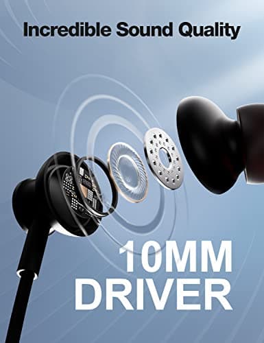 Rythflo Bluetooth Headphones,V5.2 Wireless Bluetooth Earbuds w/Mic in-Ear Magnetic Neckband Earphone 30Hrs Playtime, IPX7 Sweatproof Deep Bass Headset for Phone Call Music Sports 5