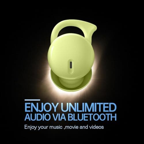 Piegridiat Invisible Sleep Headphones,Sleep Earbuds for Side Sleepers,Small Comfortable Fit Noise Blocking Sleep Ear Buds,Bluetooth 5.3 Wireless Earbuds, in-Ear Ear Buds for Sleeping, Working (Green) 6