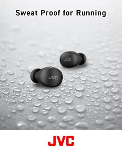 JVC Compact and Lightweight Gumy Mini True Wireless Earbuds Headphones, Long Battery Life (up to 23 Hours), Sound with Neodymium Magnet Driver, Water Resistance (IPX4) - HAA6TB (Black) 7