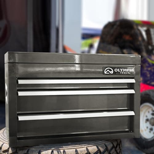 Olympia Tools 20-inch Rolling Tool Chest with Drawers - 5-Drawer Tool Chest Cabinet on Wheels Locking Storage Cabinets Garage Organizers for Workshop 8